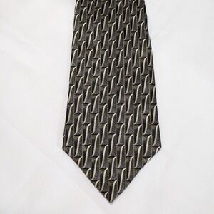 Zylos George Machado Geometric Men's Neck Tie‎ 100% Silk Multi Color